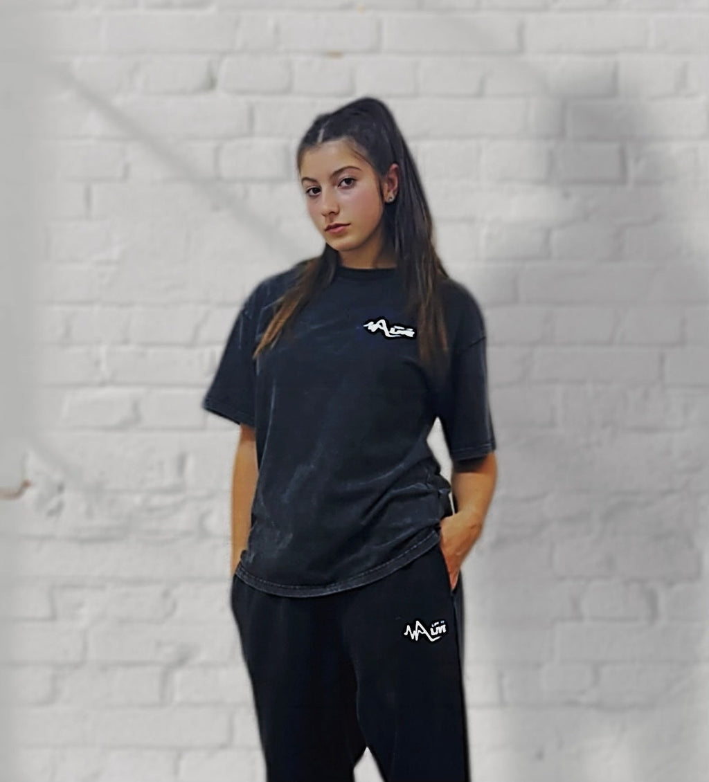 Snow Washed Oversized Cotton T-Shirt